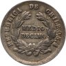 Купить Чили 1/2 десимо (decimo) 1887