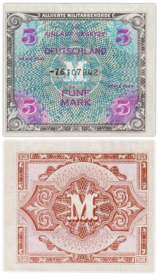 купить Германия 5 марок 1944