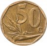 Купить ЮАР 50 центов (cents) 2008 надпись - "Afrika Tshipembe"
