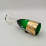 Купить Ваза миниатюрная с лепным декором, в форме бокала, стекло, золочение, Чехословакия, 1960-1990 гг.