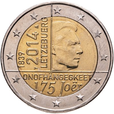 купить Люксембург 2 euro (евро) 2014 "175 лет независимости Люксембурга"