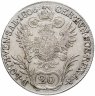 Купить Австрия 20 крейцеров (kreuzer) 1806 B знак монетного двора "B" - Кремница