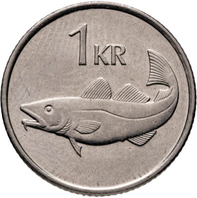 купить Исландия 1 крона 1992
