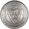 Купить Германия 3 рейхсмарки (reichsmark) 1930 "Освобождение Рейнской области (Рейнланда)" Знак монетного двора "А" - Берлин, в слабе Монетник. ру MS63