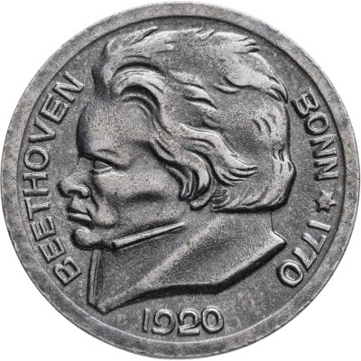 купить Германия "Бонн" 10 пфеннигов 1920 нотгельд "Людвиг ван Бетховен"