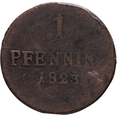 купить Германия, Бавария 1 пфенниг 1823