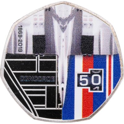 купить Соломоновы Острова 20 центов 2019 "50 лет Конкорду - Двигатели и хвостовое оперение"
