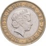 Купить Великобритания 2 фунта (pounds) 1999 Чемпионат мира по регби