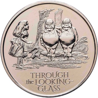 Купить Великобритания 5 фунтов 2021 "Алиса в Зазеркалье" в коинкарте