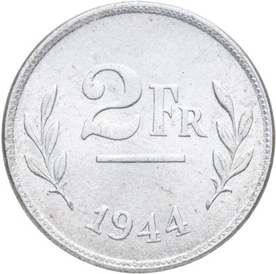 купить Бельгия 2 франка 1944