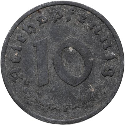 купить Германия, Третий рейх 10 рейхспфеннигов (reichspfennig) 1940 F
