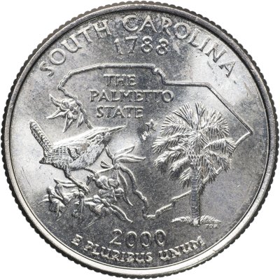 купить США 25 центов [Квотер] 2000 D [KM#307] "Южная Каролина"