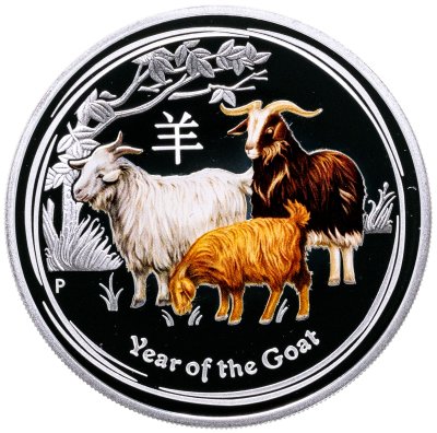 купить Австралия 1 доллар 2015 «Лунный календарь - год козы»