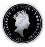 Купить Ниуэ, набор из 2 монет 2 доллара 2011 "Ну, погоди!" в футляре телевизор