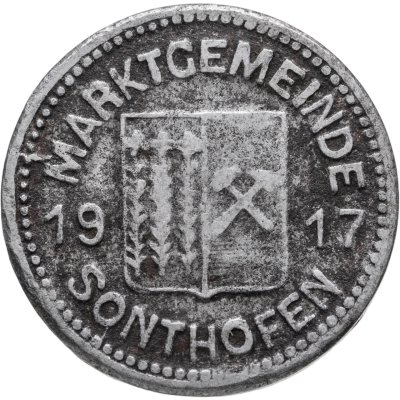 купить Германия "Зонтхофен" 10 пфеннигов 1917 нотгельд