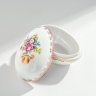 Купить Шкатулка в форме яйца с цветочным декором, фарфор, деколь, золочение, фабрика "Martinroda", Германия, 1970-1990 гг.
