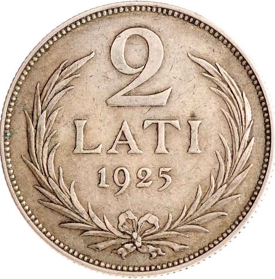 купить Латвия 2 лата 1925 серебро 835