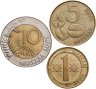 Купить Финляндия набор монет 1-10 марок 1993 (3 шт.)
