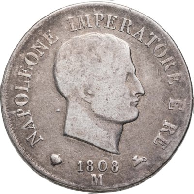 купить Королевство Италия 5 лир 1808 M Наполеон I Бонапарт