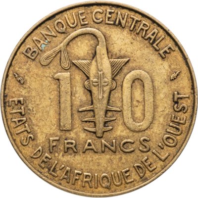купить Западная Африка 10 франков 1976