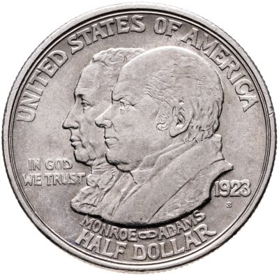 купить США 50 центов (1/2 доллара, half dollar) 1923 "100 лет Доктрине Монро"