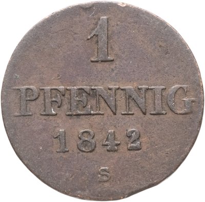 купить Германия, Ганновер 1 пфенниг 1842