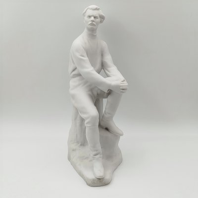 купить Статуэтка "Максим Горький", автор В.Г. Стамов, фарфор, бисквит, Ленинградский фарфоровый завод (ЛФЗ), СССР, 1960-1980 гг.