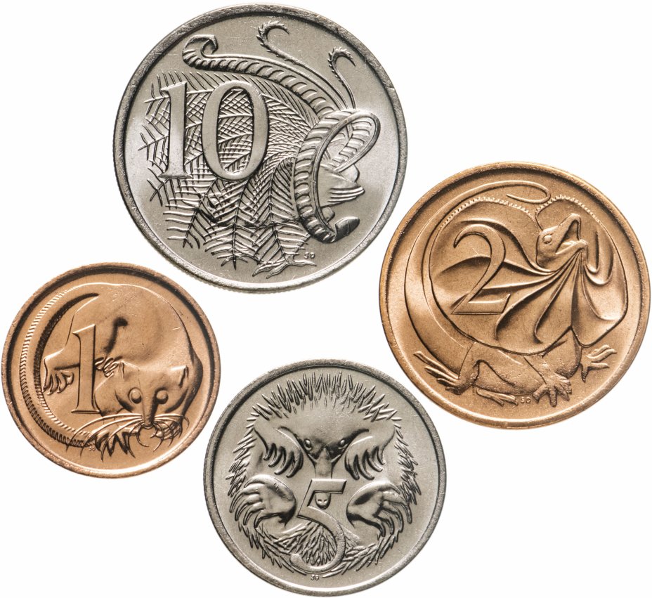 купить Австралия, набор из 4 монет 1981-1983 (1-10 центов)