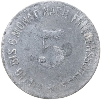 купить Германия, Боген 5 пфеннигов 1917