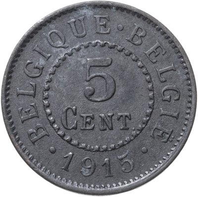 купить Бельгия 5 сантимов (centimes) 1915