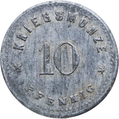 купить Германия (нотгельды) 10 пфеннигов 1917 "Рыночный город Вехтах"