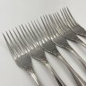 Купить Набор из 6 столовых вилок, украшенных флоральным декором, нержавеющая сталь, Павловский завод художественных металлоизделий им. С.М. Кирова, СССР, 1973-1990 гг.