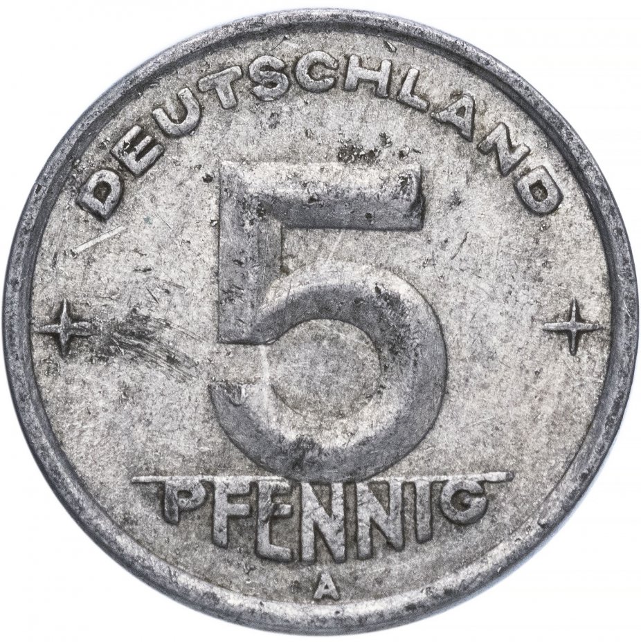 купить Германия (ГДР) 5 пфеннигов (pfennig) 1948-1950