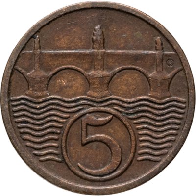 купить Чехословакия 5 геллеров (haleru) 1938