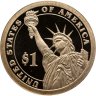 Купить США 1 доллар (dollar) 2009 S Proof "Джон Тайлер (10-й президент США)" знак монетного двора "S" - Сан-Франциско