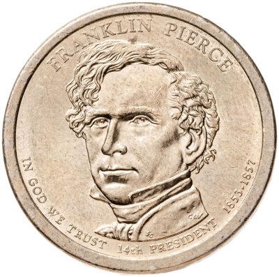 купить США 1 доллар (dollar) 2010 D Президент США - Франклин Пирс (1853-1857) знак монетного двора: "D" - Денвер