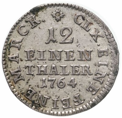 купить Саксония-Альбертина 1/12 талера 1764 Фридрих Август III