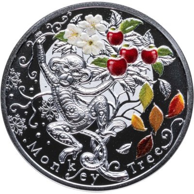 купить Ниуэ 1 доллар 2016 Proof "Год обезьяны - дерево счастья. Лунный календарь"