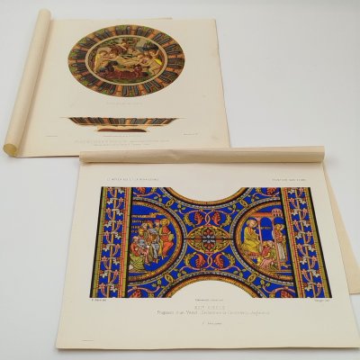 купить Пара хромолитографий из издания Ferdinand Sere "Le Moyen Age et la Renaissance...", Фирма "Lemercier", бумага, печать, Франция, 1851-1900 гг.