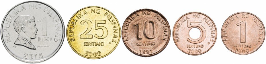 купить Филиппины набор 1997-2000 (5 монет)