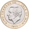 Купить Остров Мэн 2 фунта (pounds) 2025 "Гонка на мотоциклах "Турист Трофи" - Джоуи Данлоп"