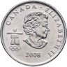 Купить Канада 25 центов (квотер, quarter dollar) 2008 "XXI зимние Олимпийские Игры, Ванкувер 2010 - Бобслей"