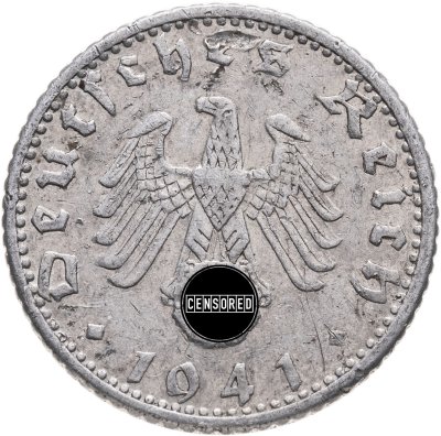 купить Германия, Третий рейх 50 рейхспфеннигов 1941 D