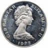 Купить Гибралтар 25 новых пенсов (new pence) 1972 "25 лет свадьбе Королевы Елизаветы II и Принца Филиппа"