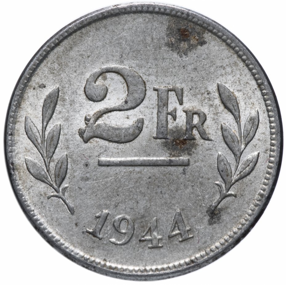 купить Бельгия 2 франка (francs) 1944