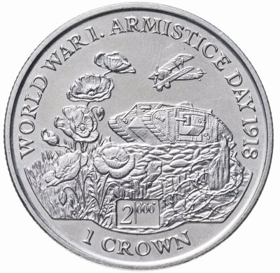 купить Остров Мэн 1 крона 1999 80 лет Дню перемирия в I Мировой Войне