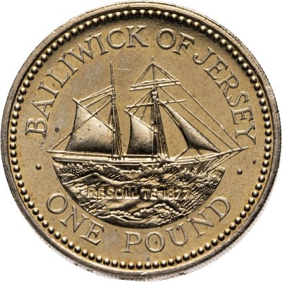 купить Джерси 1 фунт (pound) 1994 Резолют (барк ВМС Великобритании)