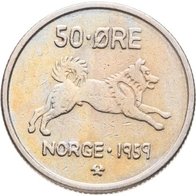 купить Норвегия 50 эре (ore) 1959