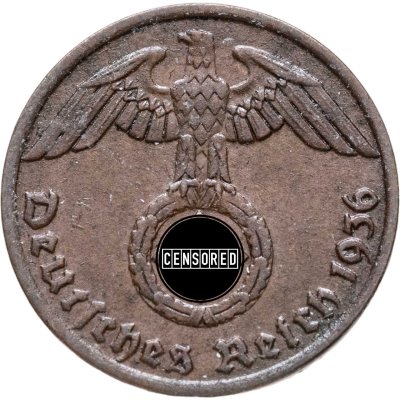 купить Германия, Третий рейх 1 рейхспфенниг (reichspfennig) 1936