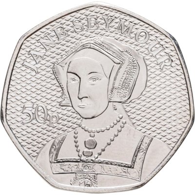 купить Гернси 50 пенсов 2024 «Король Генрих VIII и его жены - Джейн Сеймур»